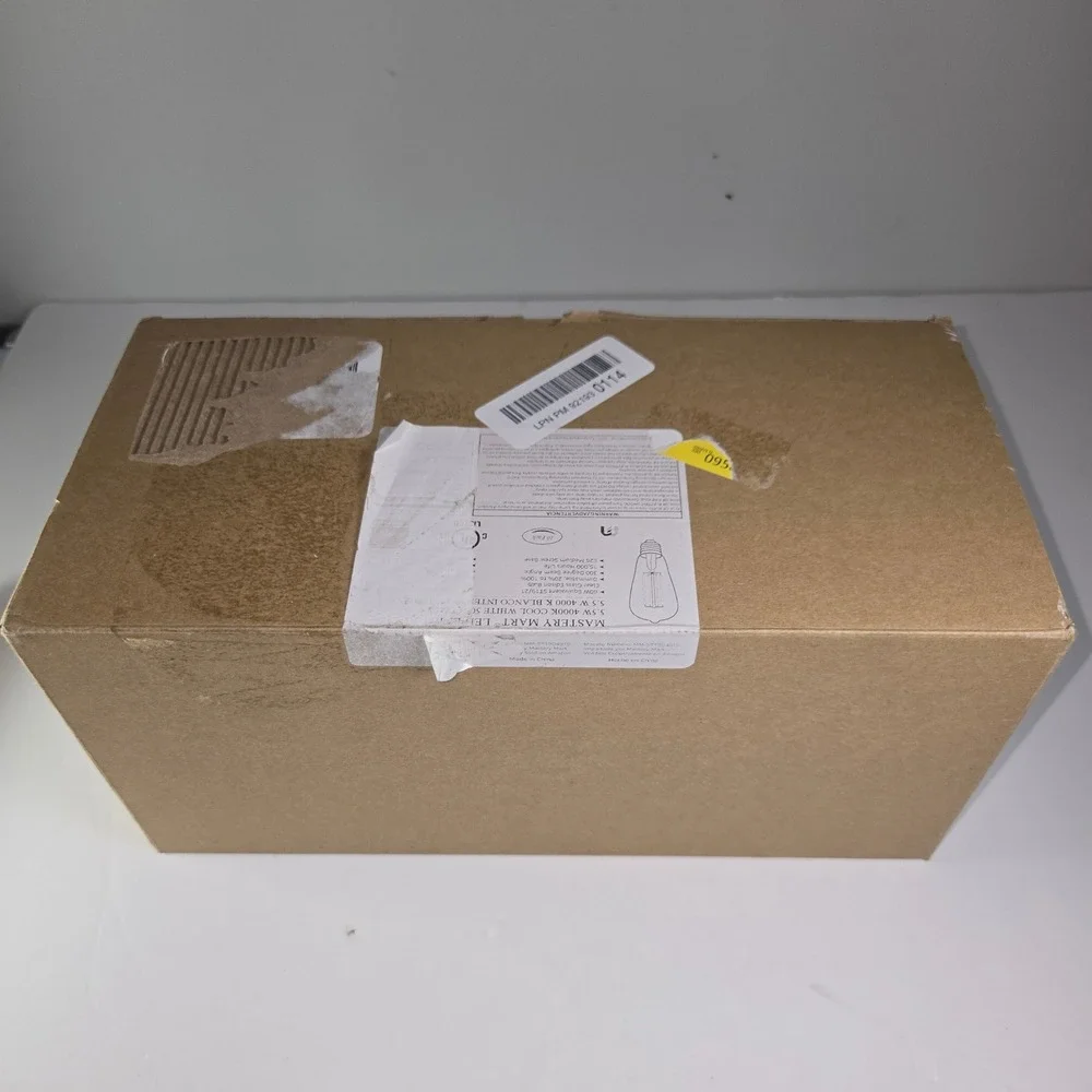 MASTERY MART LED 5.5W 4000K Cool White ST1921 Edison Bulb 10 Pack